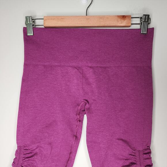 Lululemon In The Flow Crop Heathered Regal Plum Purple 6 - Picture 4 of 10